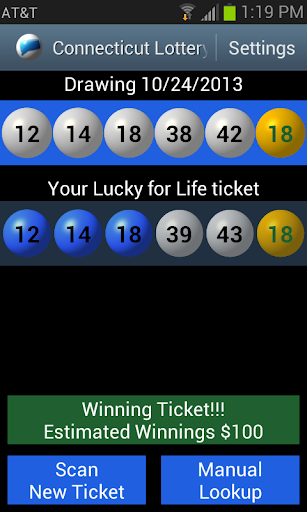 Connecticut Lottery Scanner Tangkapan skrin 2