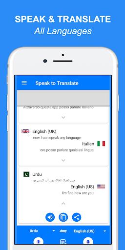 Speak and Translate All languages Voice Translator Screenshot 1