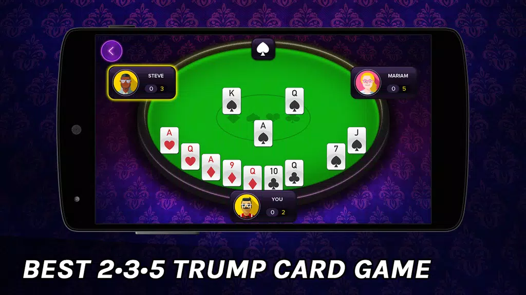 235 or 3 2 5 card game - 2 3 5 Do Teen Paanch Card Captura de pantalla 0