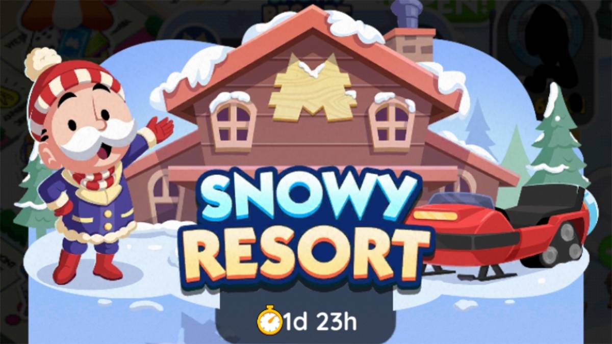 Toutes les récompenses et jalons de Snowy Resort dans Monopoly GO