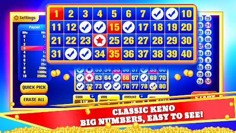 Keno Games Casino Fun 스크린샷 1