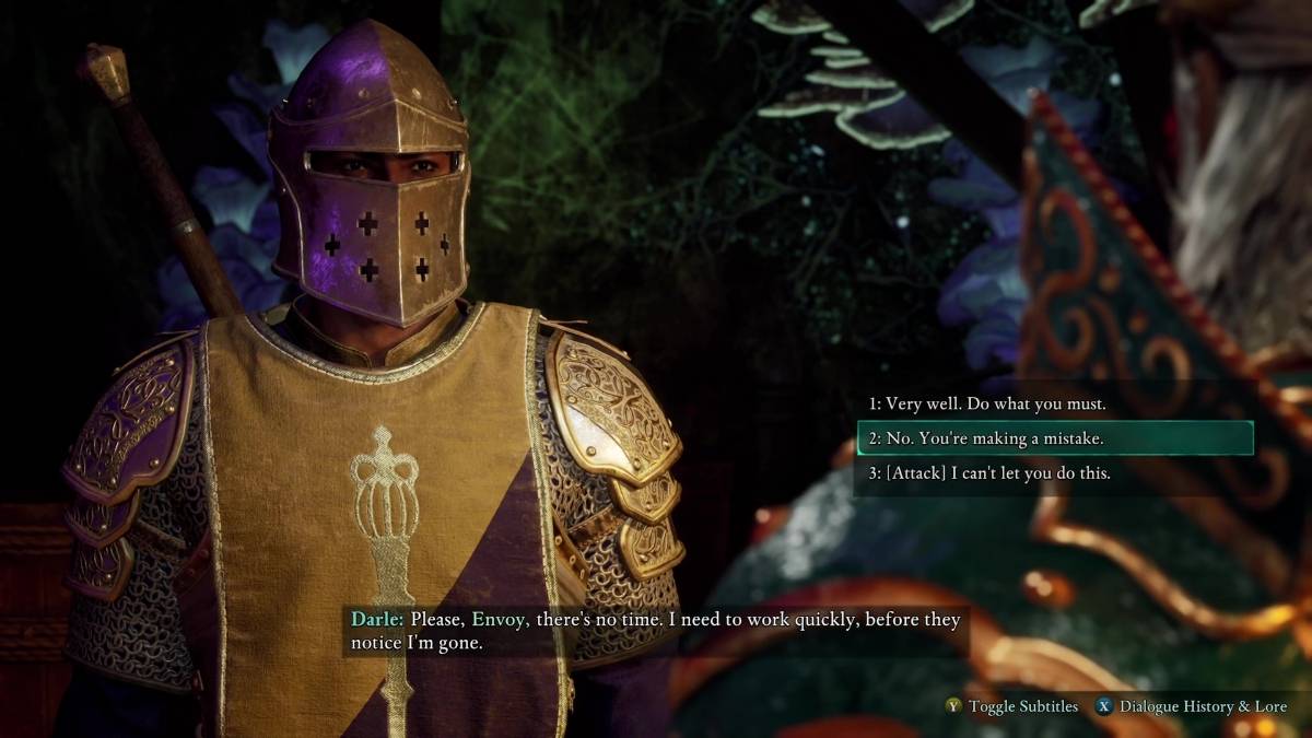 Avowed gameplay sa panahon ng 'Fire in the Mine' na paghahanap, na huminto kay Darle