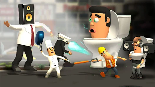 War job: Skbidi toilet Battle Ảnh chụp màn hình 1