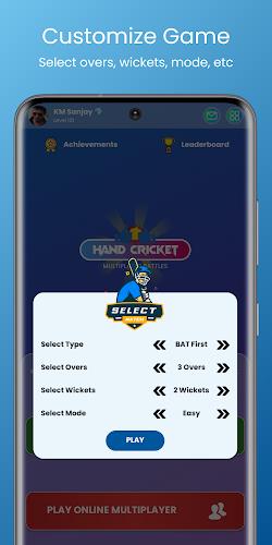 Schermata Hand Cricket - Multiplayer 1