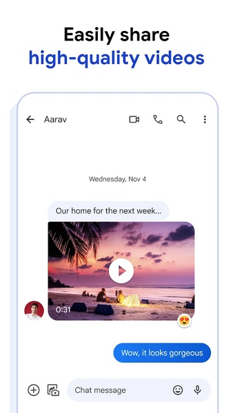 Android Messages ဖန်သားပြင်ဓာတ်ပုံ 3