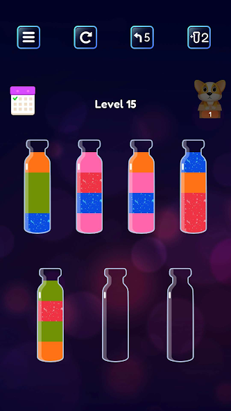 Soda Sort: Water Color Puzzle Mod Capture d'écran 2