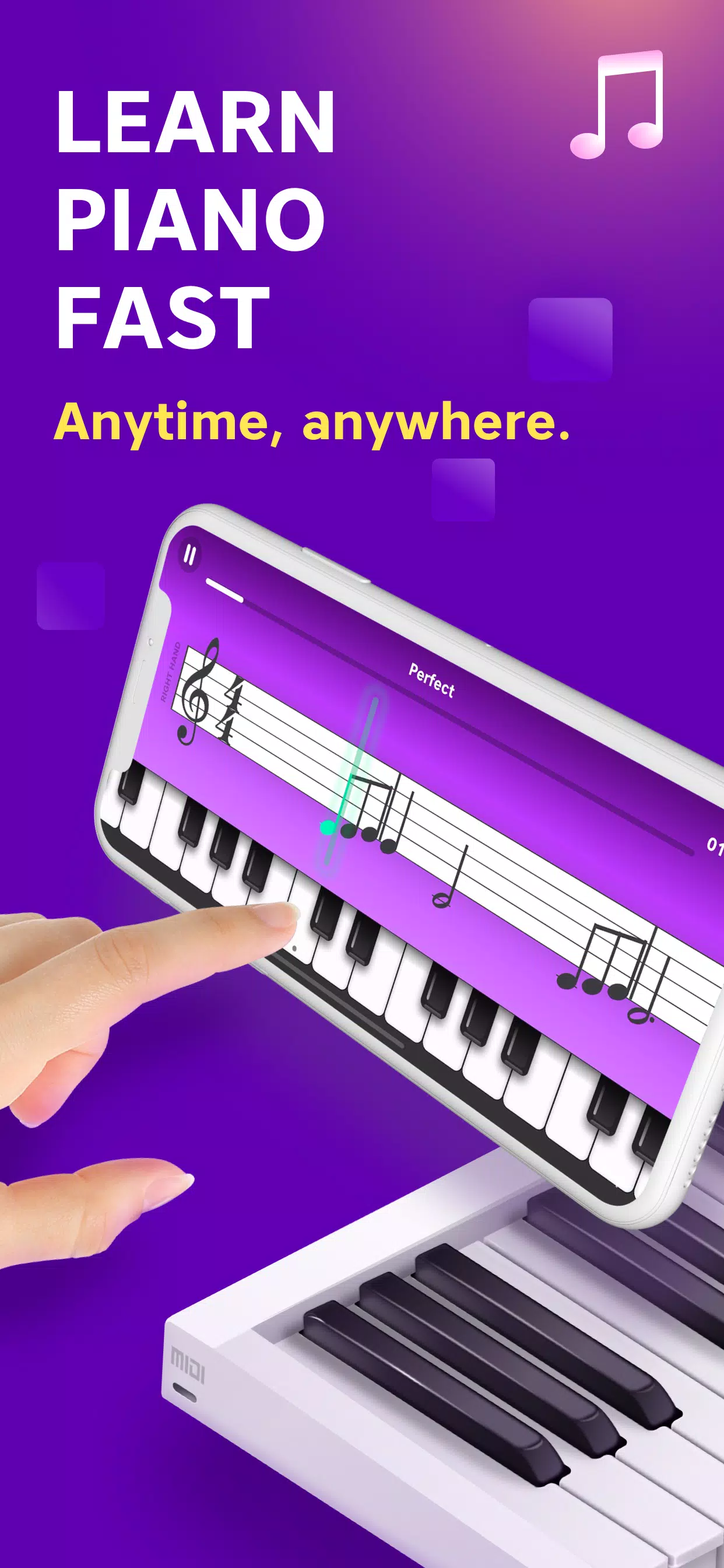 Piano - Apprenez le piano Capture d'écran 0