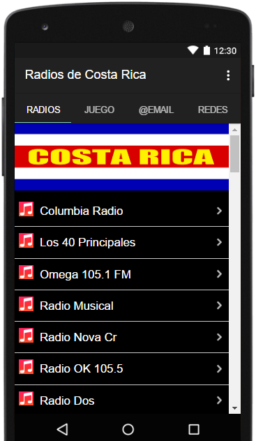 Radios Emisoras de Costa Rica FM AM en Vivo Gratis Tangkapan skrin 0