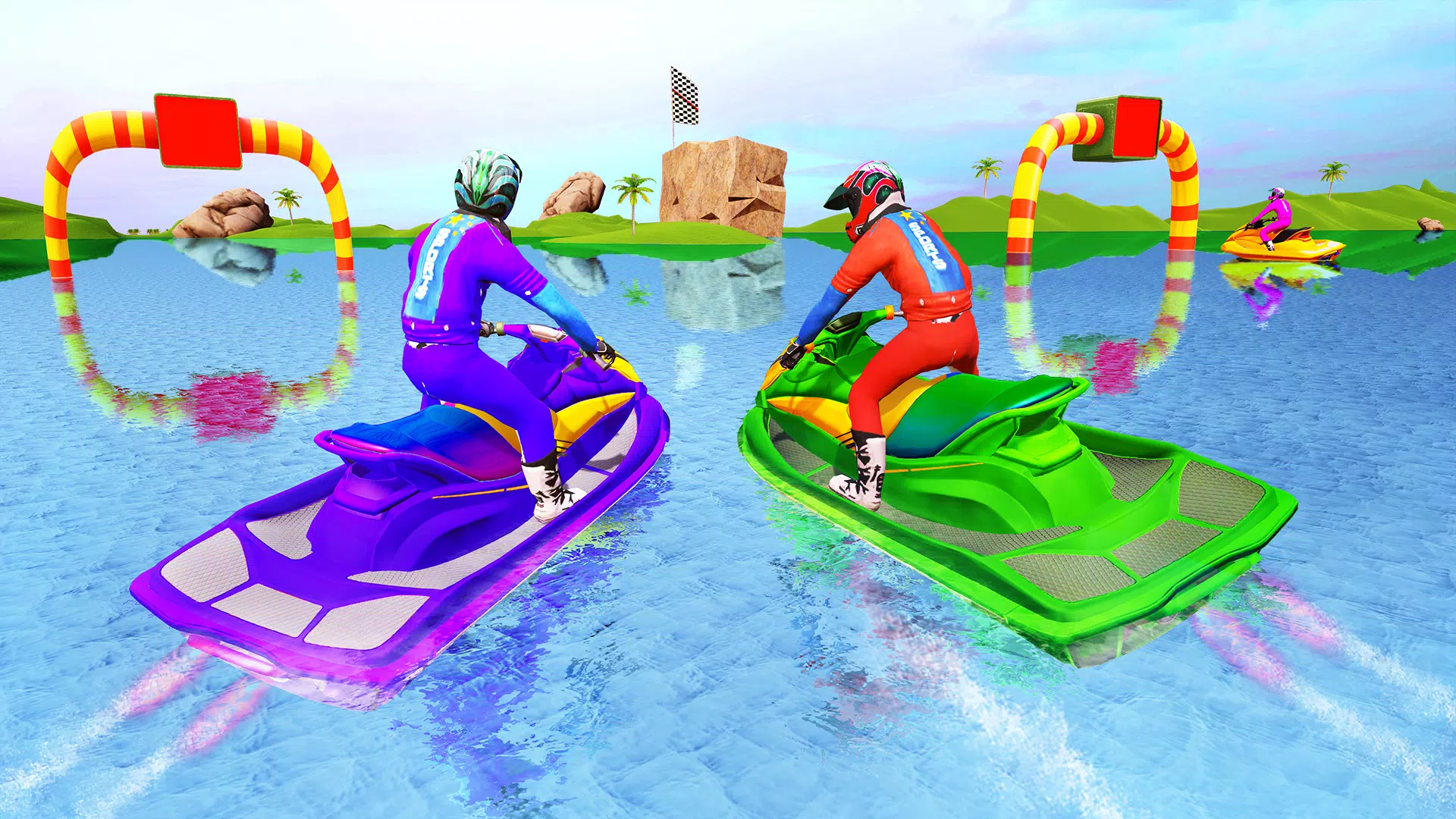 Jet Ski Games Boat Racing Game Скриншот 2