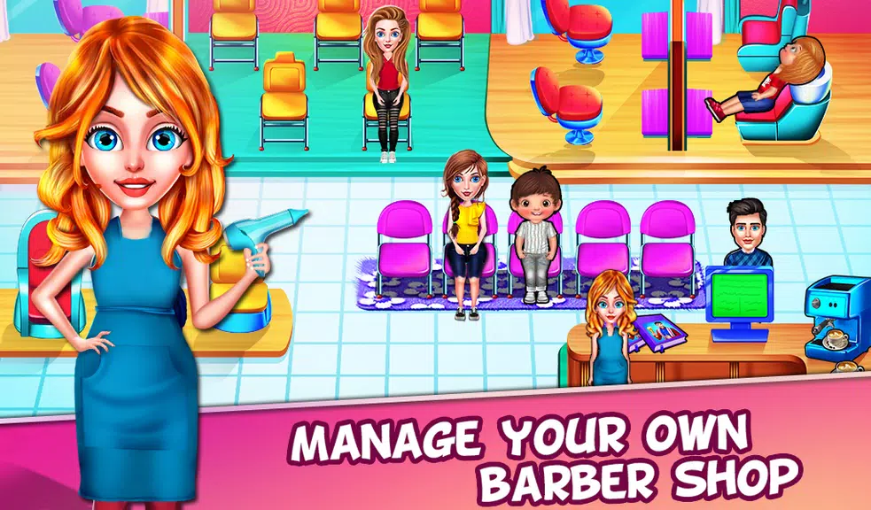 Barber Shop - Simulator Games Captura de pantalla 1