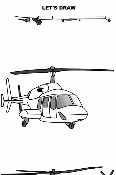 Draw Aircrafts: Helicopter Screenshot 0