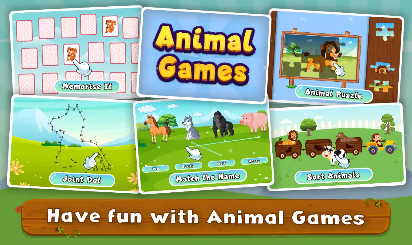 Kids Animal Sounds & Games ဖန်သားပြင်ဓာတ်ပုံ 3