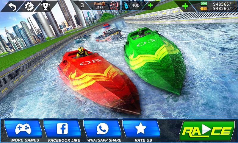 Speed Boat Crash Racing Capture d'écran 1