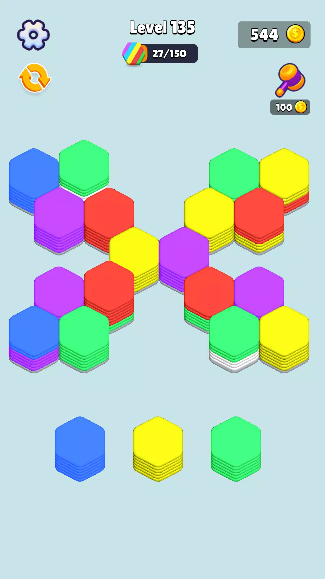 Stack Hexa Sort: Puzzle Match應用截圖第3張