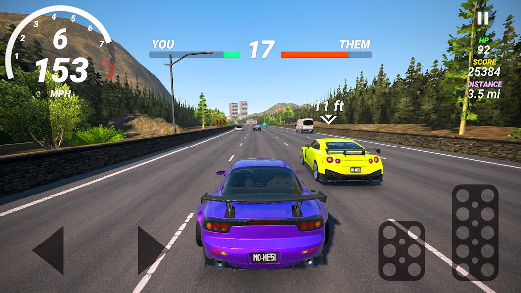 No Hesi Car Traffic Racing Mod Screenshot 2