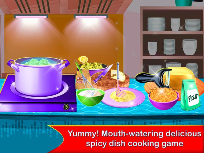Indian Street Food Cooking Fun Screenshot 2