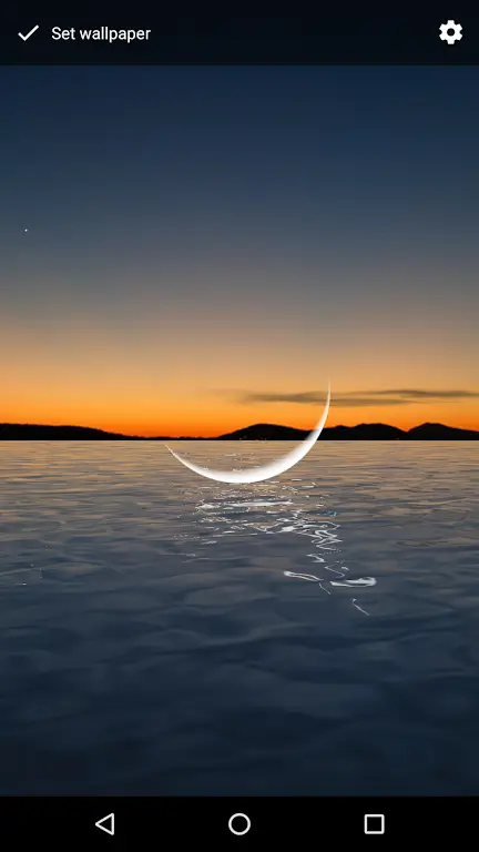 Moon Over Water Live Wallpaper Capture d'écran 2