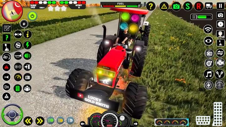 Real Farm Indian Tractor Game Скриншот 1