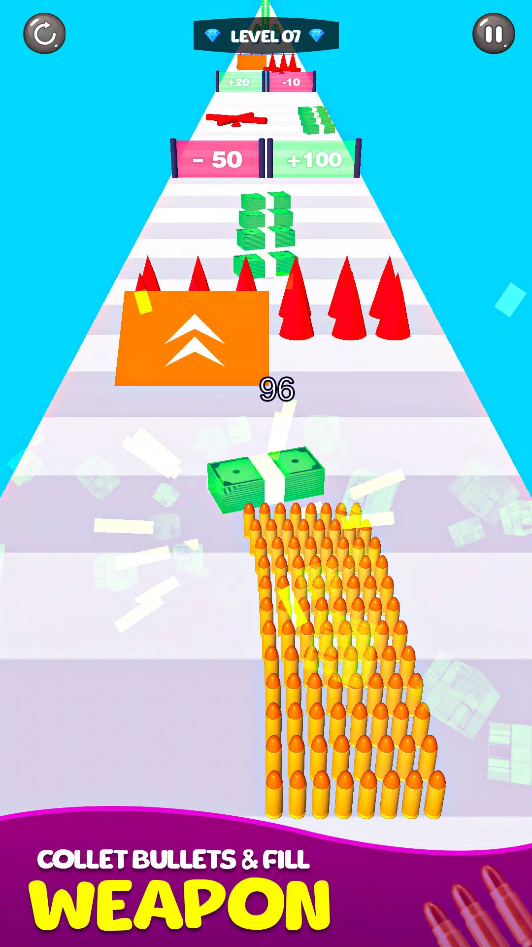 Merge Bullet Army Game Run 3D Скриншот 1
