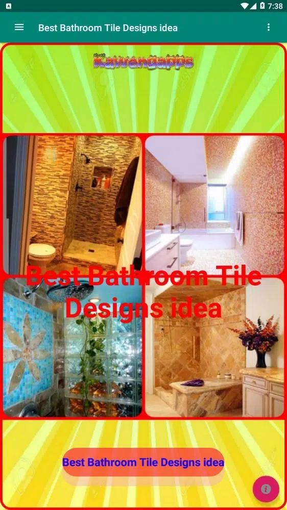 Best Bathroom Tile Designs ide Capture d'écran 0