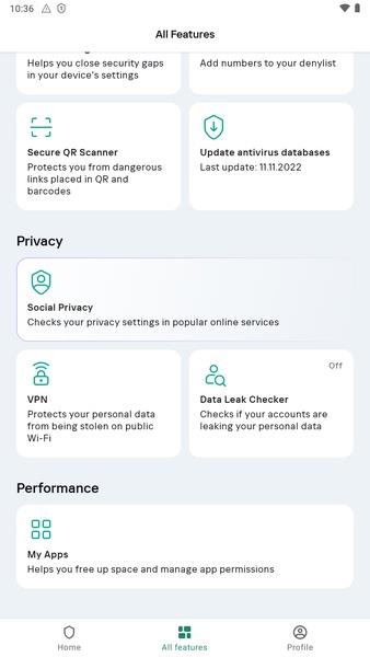 Kaspersky Antivirus & VPN Tangkapan skrin 2