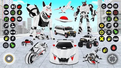 Fox Robot Transform Bike Game Captura de tela 1