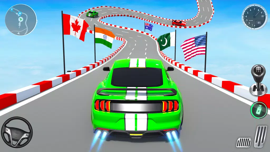 Muscle Car Stunts - Ramp Car Screenshot 0