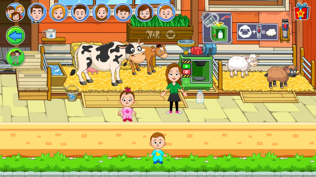 My Town Farm Animal game Ekran Görüntüsü 1