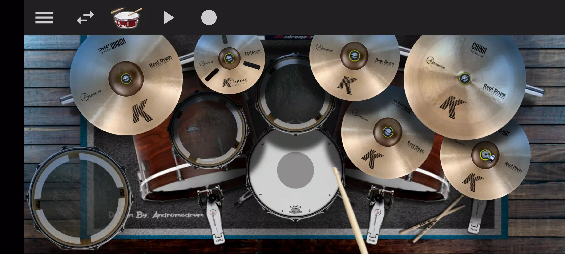 Mega Drum - Drumming App Captura de pantalla 0