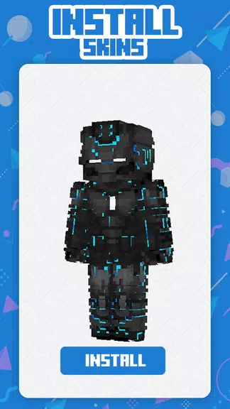 Neon Squad Skin Minecraft ဖန်သားပြင်ဓာတ်ပုံ 3