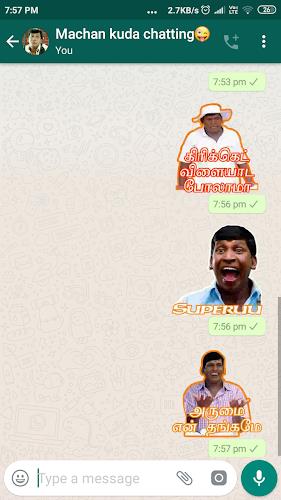 Tamil Stickers: WAStickerApps Ảnh chụp màn hình 3