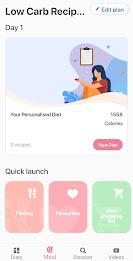 Low carb recipes diet app Zrzut ekranu 2