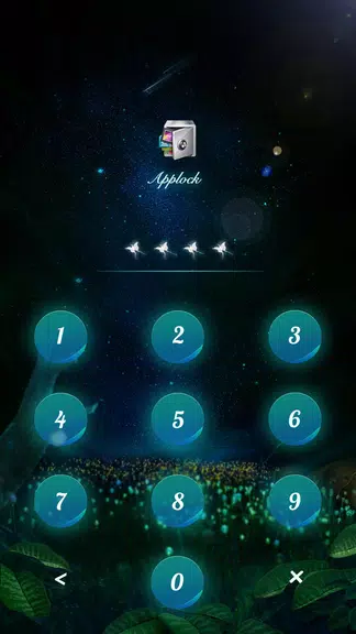 AppLock Theme Flying Butterfly Captura de pantalla 1