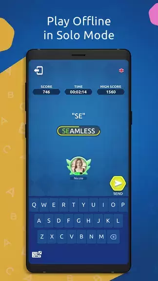 Wordy - Multiplayer Word Game Captura de tela 1