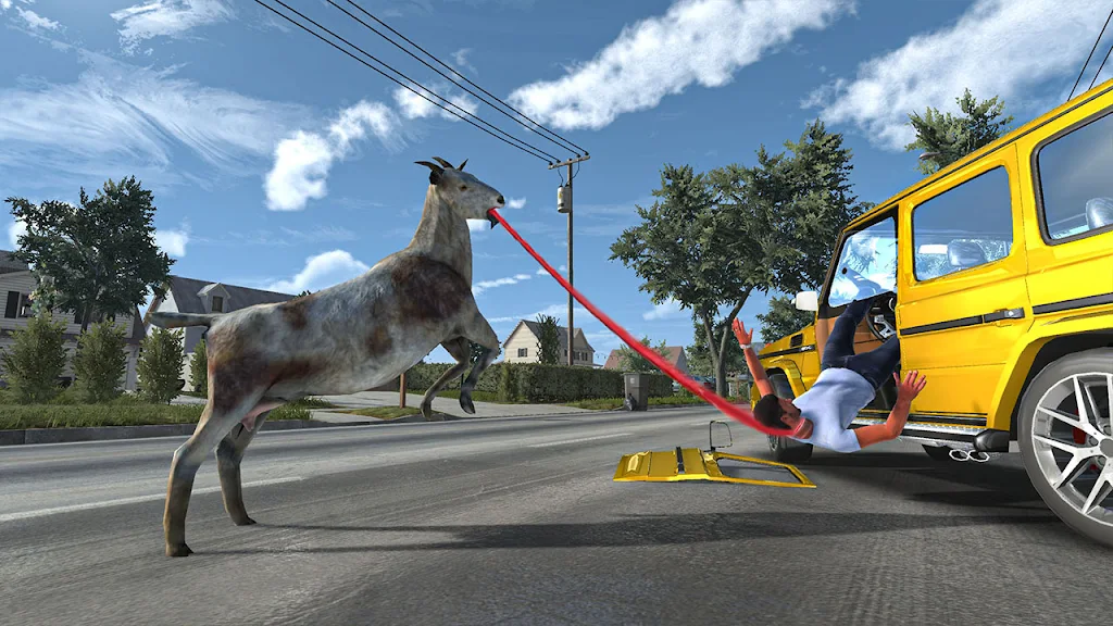 Goat Sim Crazy City Simulator Captura de pantalla 0