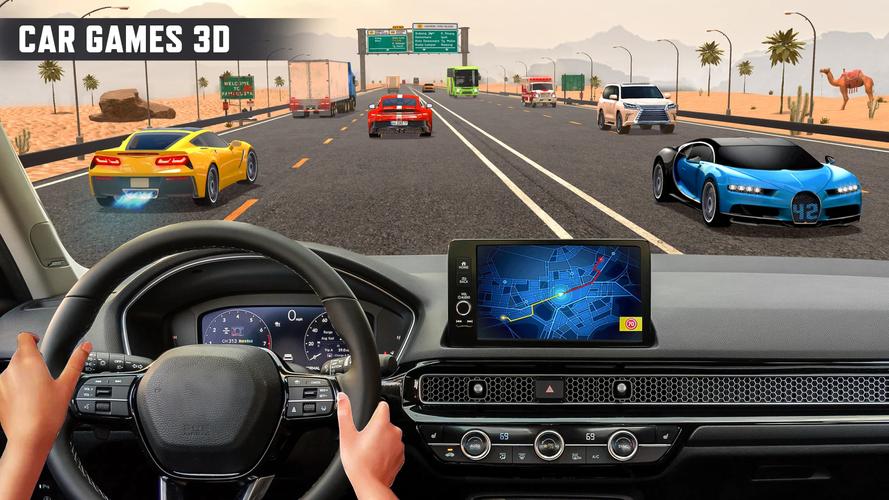 Schermata Real Highway Car Racing Games 3
