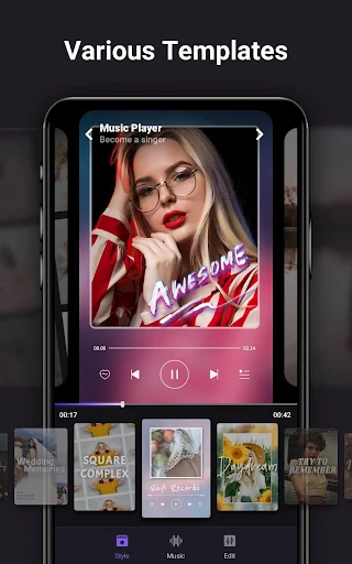 Creador de video con música Captura de pantalla 0