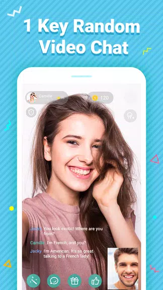 Meet – Talk to Strangers Using Random Video Chat Ảnh chụp màn hình 2
