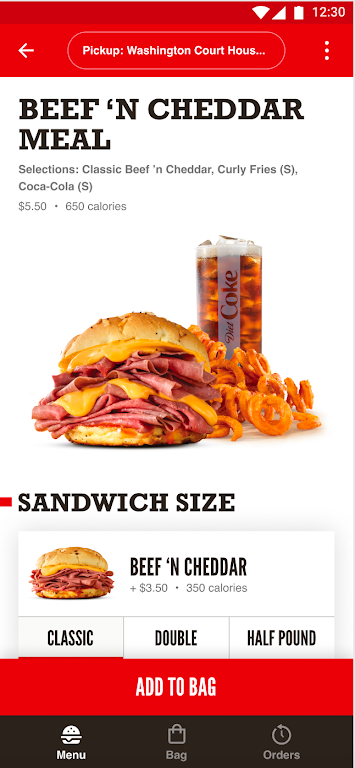 Arby's Fast Food Sandwiches 스크린샷 2