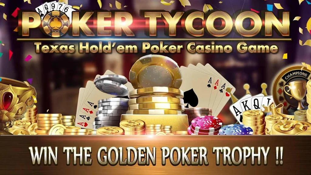 Poker Tycoon - Texas Hold'em Poker Casino Game Tangkapan skrin 0