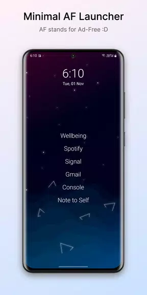 Olauncher. Minimal AF Launcher Ảnh chụp màn hình 0