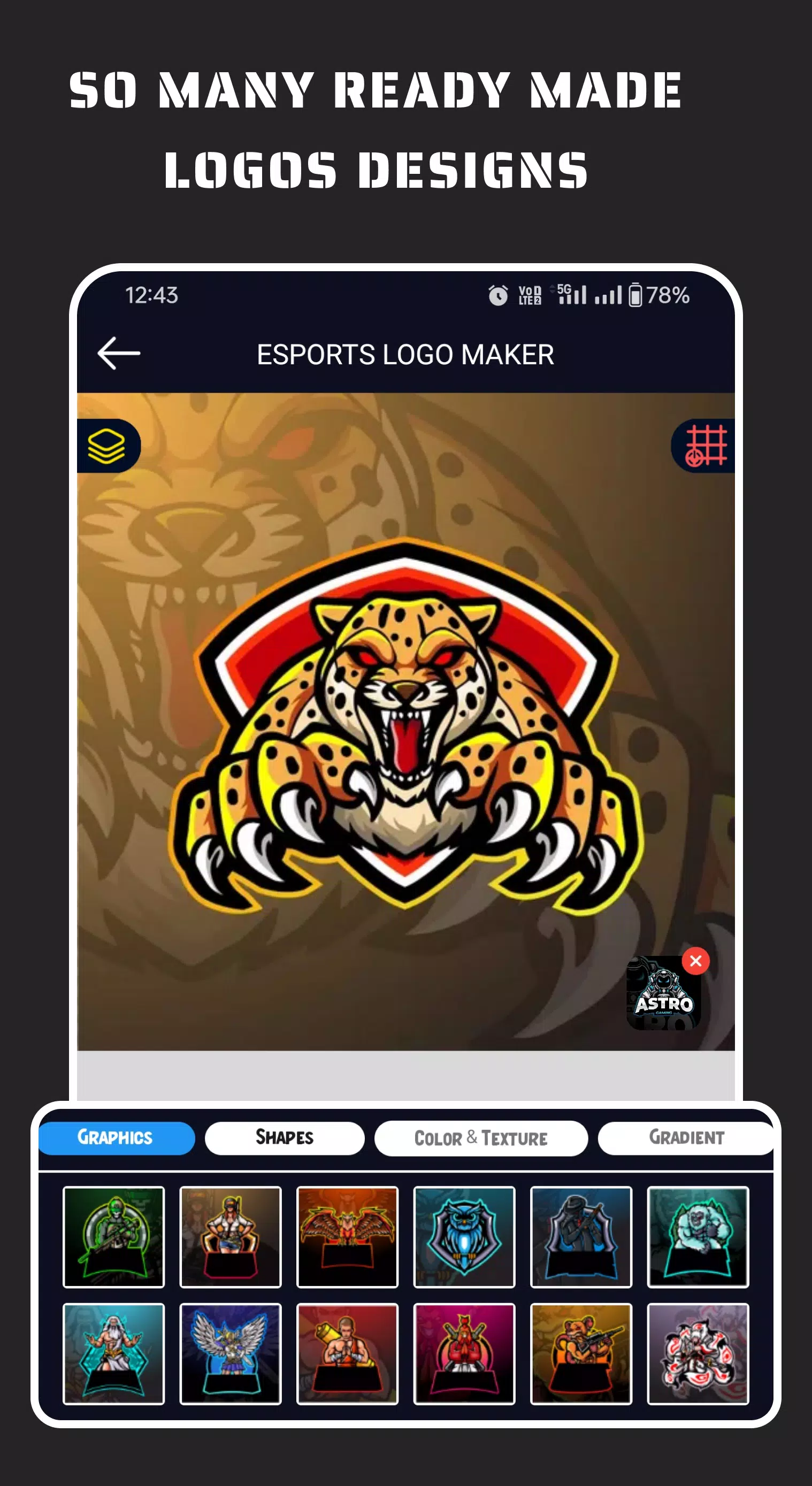 Esportify: Gaming Logo Maker Скриншот 3