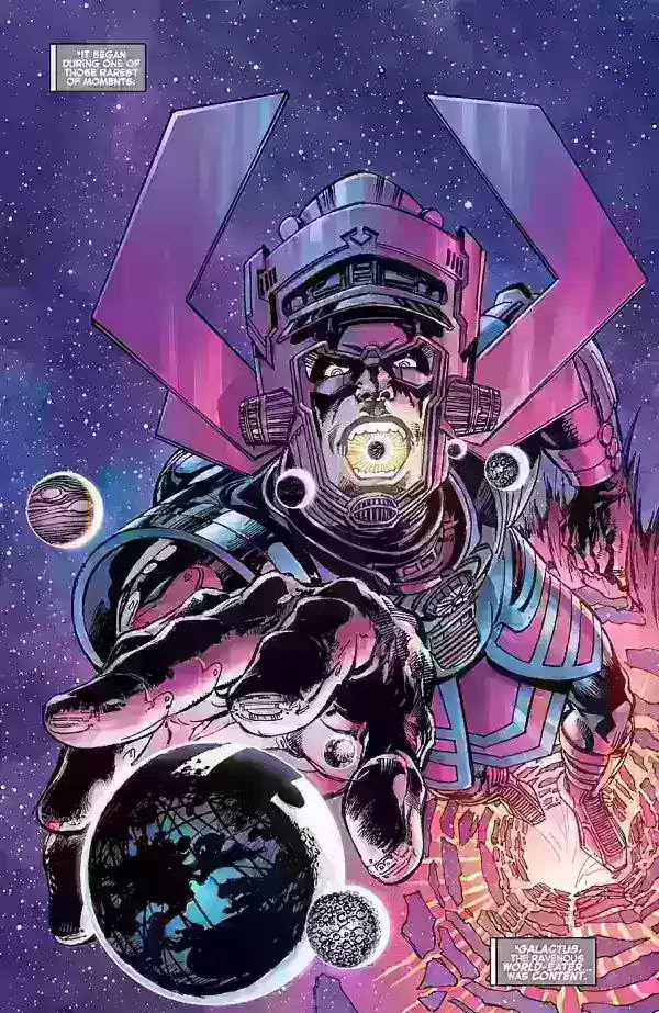 Galactus ve Elemental Converter - Neal Adams'ın Marvel Comics Art