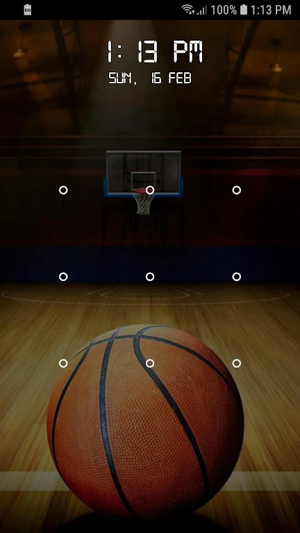 Basketball Screen Lock Pattern应用截图第1张