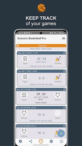 Statastic Basketball Tracker Screenshot 2