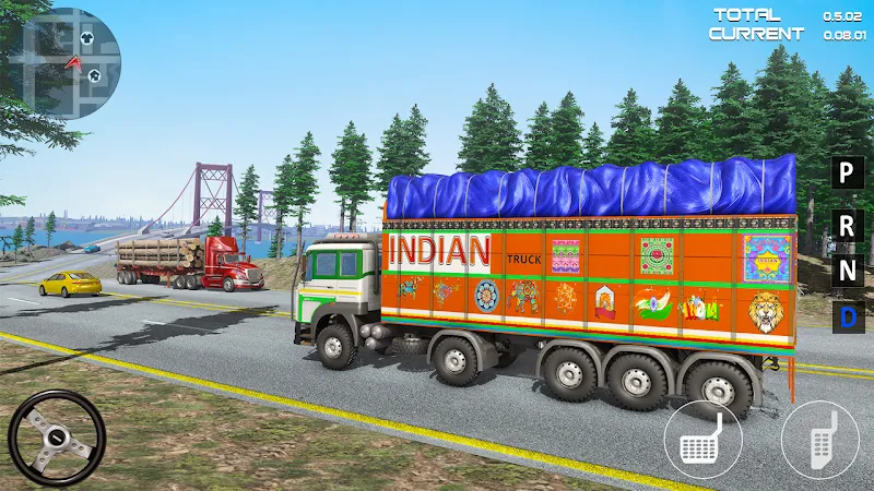 Indian Driver Cargo Truck Game スクリーンショット 1