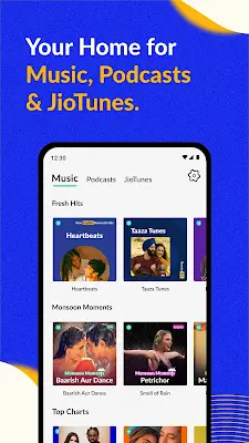 JioSaavn - Music & Podcasts स्क्रीनशॉट 0