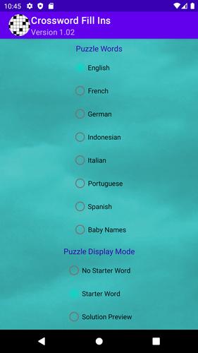Schermata Drag-n-Drop Crossword Fill-Ins 1