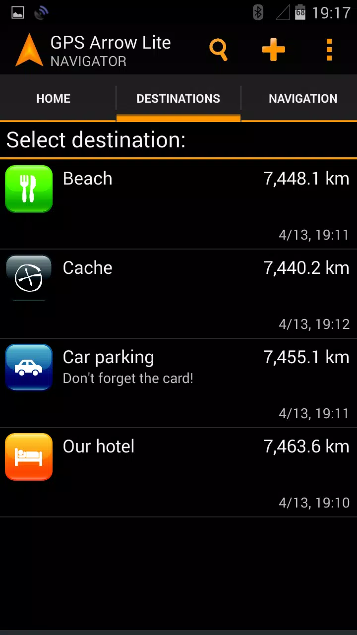 GPS Arrow Navigator LITE Screenshot 1