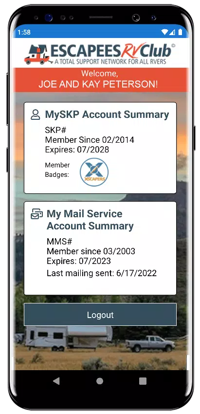 Escapees RV Club Mobile App Captura de tela 0